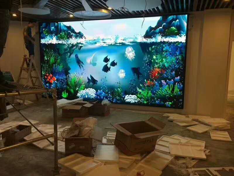 濟南某室內P2全彩LED顯示屏案例