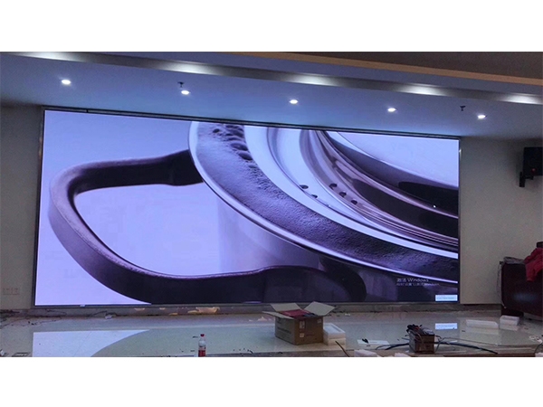 山東建筑大學室內全彩led顯示屏案例