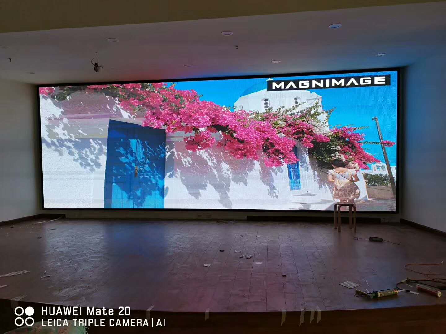 青島火車站室內p3全彩LED電子屏幕（18平方）